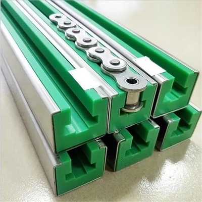ポリエチレンのコンベヤーの鎖は耐久力のあるUHMWPEの線形ガイド・レールを導く
