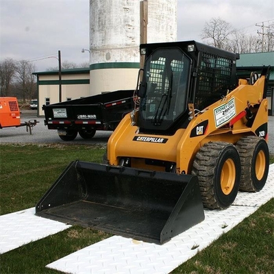 4ft。W X 8ft。Lダイヤモンドの版の踏面の設計HDPEは保護マットを明確ひいた
