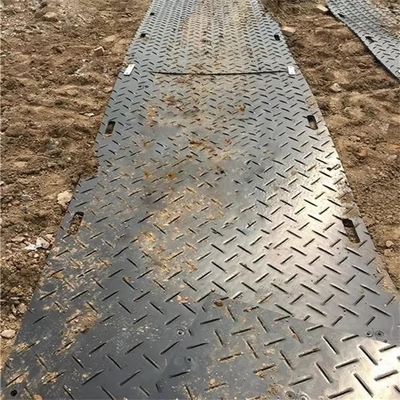 HDPEの一時的な歩道のマット2x4ftのプラスチック掘削機のマットはマット板を装備する