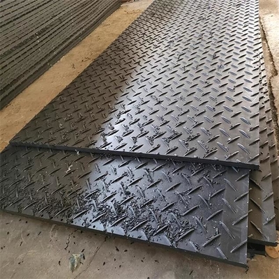 HDPEの一時的な歩道のマット2x4ftのプラスチック掘削機のマットはマット板を装備する