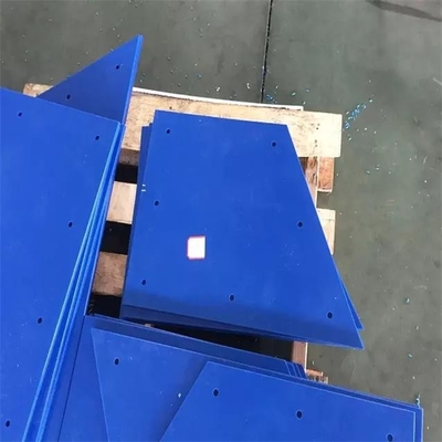 ふるいの下の48のx 96インチはUHMWPEのプラスチック石炭燃料庫の青いライニング板を漏斗で注ぐ