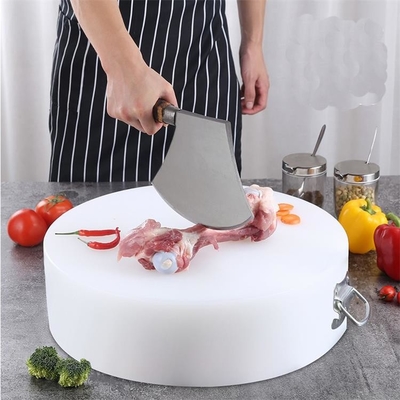 台所Ecoハンドルを持つ友好的な肉円形のポリエチレン プラスチックまな板