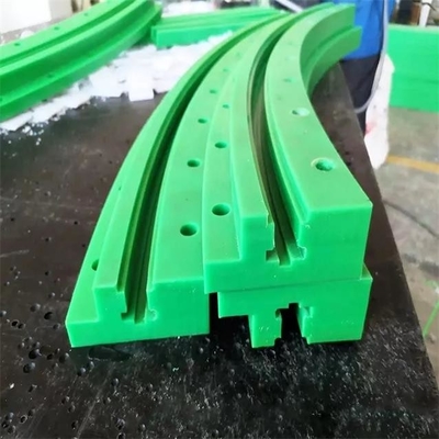 UHMWPEのポリエチレンの摩耗ストリップの緑のプラスチック コンベヤーのガイド・レール プロダクト